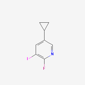 5-Cyclopropyl-2-fluoro-3-iodopyridine