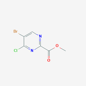 molecular formula C6H4BrClN2O2 B6335291 5-溴-4-氯-嘧啶-2-甲酸甲酯 CAS No. 1521587-61-0