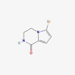 molecular formula C7H7BrN2O B6335375 6-Bromo-3,4-dihydro-2H-pyrrolo[1,2-a]pyrazin-1-one CAS No. 1374684-64-6