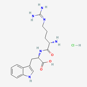 molecular formula C17H25ClN6O3 B6335387 H-Arg-Trp-OH hydrochloride CAS No. 30167-41-0