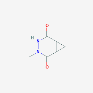 molecular formula C6H8N2O2 B063354 3-Methyl-3,4-diazabicyclo[4.1.0]heptane-2,5-dione CAS No. 188825-42-5