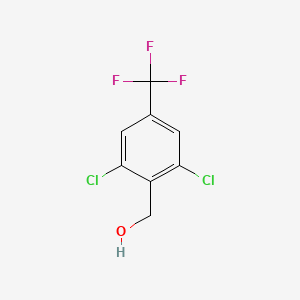 molecular formula C8H5Cl2F3O B6335406 (2,6-Dichloro-4-(trifluoromethyl)phenyl)methanol CAS No. 189338-34-9