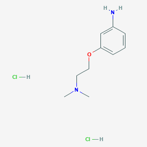 molecular formula C10H18Cl2N2O B6335421 [2-(3-Aminophenoxy)ethyl]dimethylamine dihydrochloride CAS No. 941319-37-5