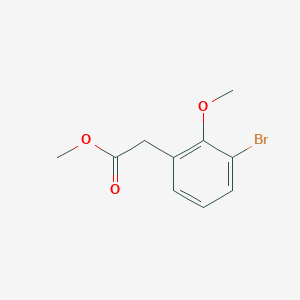 B6335434 Methyl 2-(3-bromo-2-methoxyphenyl)acetate CAS No. 1255209-15-4