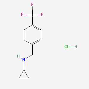 molecular formula C11H13ClF3N B6335457 N-[4-(Trifluoromethyl)benzyl]cyclopropanamine hydrochloride CAS No. 945856-12-2
