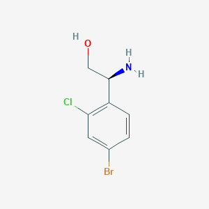 (S)-2-Amino-2-(4-bromo-2-chlorophenyl)ethan-1-ol