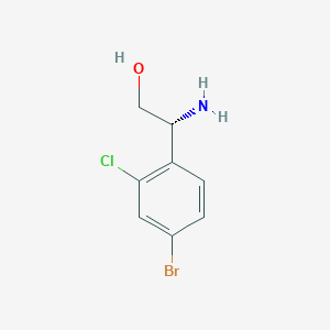 molecular formula C8H9BrClNO B6335468 (R)-2-Amino-2-(4-bromo-2-chlorophenyl)ethan-1-ol CAS No. 1213117-06-6