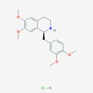 molecular formula C20H26ClNO4 B6335475 (S)-1-(3,4-Dimethoxybenzyl)-6,7-dimethoxy-1,2,3,4-tetrahydroisoquinoline hydrochloride CAS No. 54417-52-6