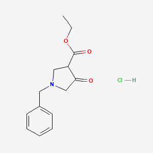 molecular formula C14H18ClNO3 B6335486 Ethyl 1-benzyl-4-oxopyrrolidine-3-carboxylate HCl CAS No. 891-72-5