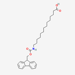 molecular formula C29H39NO4 B6335489 14-(Fmoc-amino)-myristic acid CAS No. 1931109-55-5