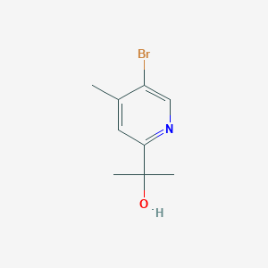 molecular formula C9H12BrNO B6335505 2-(5-Bromo-4-methylpyridin-2-yl)propan-2-ol CAS No. 1228014-47-8