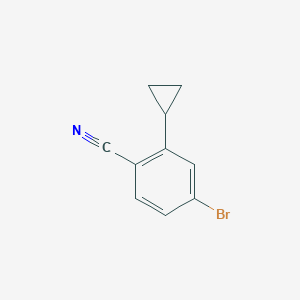 molecular formula C10H8BrN B6335527 4-Bromo-2-cyclopropylbenzonitrile CAS No. 1353854-27-9