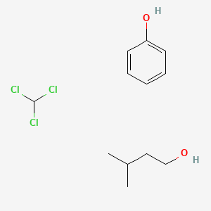 molecular formula C12H19Cl3O2 B6335563 Phenol:Chloroform:Isoamyl alcohol 25:24:1, Ready-to-use saturated aqueous solution, pH 5.2, with alkaline buffer CAS No. 136112-00-0