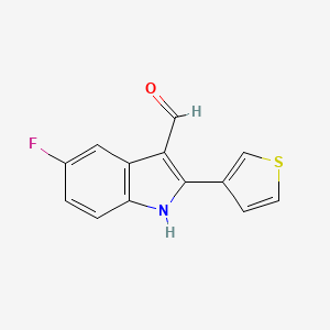 molecular formula C13H8FNOS B6335586 5-氟-2-(噻吩-3-基)-1H-吲哚-3-甲醛 CAS No. 1323192-63-7