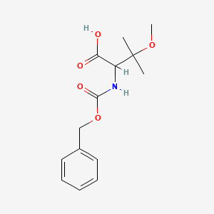 molecular formula C14H19NO5 B6335593 2-{[(Benzyloxy)carbonyl]amino}-3-methoxy-3-methylbutanoic acid CAS No. 1352999-00-8