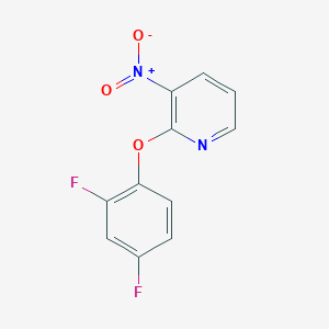 molecular formula C11H6F2N2O3 B063356 2-(2,4-Difluorophenoxy)-3-nitropyridine CAS No. 175135-62-3
