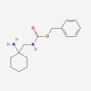 molecular formula C15H22N2O2 B6335626 Benzyl N-[(1-aminocyclohexyl)methyl]carbamate CAS No. 1352999-39-3