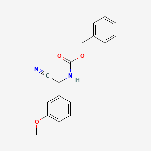 molecular formula C17H16N2O3 B6335636 Benzyl N-[cyano(3-methoxyphenyl)methyl]carbamate CAS No. 1353000-18-6