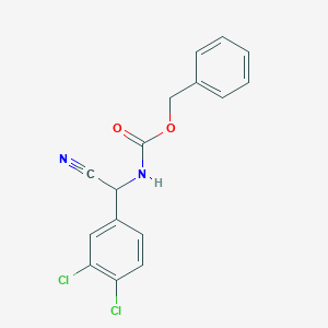 molecular formula C16H12Cl2N2O2 B6335651 Benzyl N-[cyano(3,4-dichlorophenyl)methyl]carbamate CAS No. 1352999-91-7