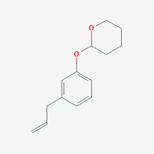 molecular formula C14H18O2 B6335667 3-(3-(四氢-吡喃-2-基氧基)苯基)-1-丙烯； 97% CAS No. 16661-80-6
