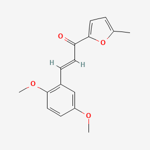 molecular formula C16H16O4 B6335678 (2E)-3-(2,5-Dimethoxyphenyl)-1-(5-methylfuran-2-yl)prop-2-en-1-one CAS No. 1334721-69-5