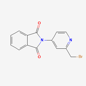 molecular formula C14H9BrN2O2 B6335704 2-溴甲基-4-邻苯二甲酰亚胺基-吡啶 CAS No. 954240-70-1