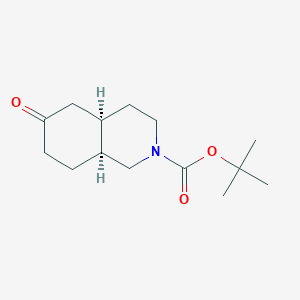 molecular formula C14H23NO3 B6335712 rac cis-N-Boc-octahydro-isoquinolin-6-one CAS No. 173009-54-6