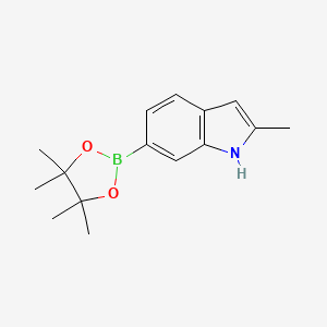 2-Methyl-6-(tetramethyl-1,3,2-dioxaborolan-2-yl)-1H-indole, 95%