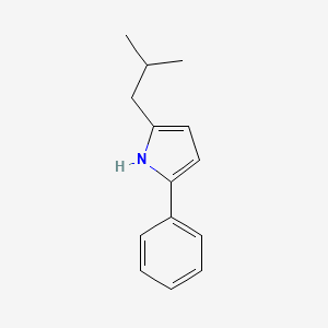 molecular formula C14H17N B6335779 2-Isobutyl-5-phenyl-1H-pyrrole CAS No. 1309456-70-9