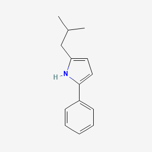 molecular formula C14H17N B6335779 2-异丁基-5-苯基-1H-吡咯 CAS No. 1309456-70-9