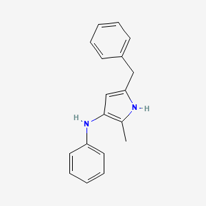 molecular formula C18H18N2 B6335802 5-Benzyl-2-methyl-N-phenyl-1H-pyrrol-3-amine CAS No. 1422518-57-7