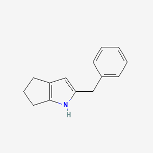 molecular formula C14H15N B6335819 2-Benzyl-1,4,5,6-tetrahydrocyclopenta[b]pyrrole;  95% CAS No. 1422518-51-1