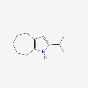 2-sec-Butyl-1,4,5,6,7,8-hexahydrocyclohepta[b]pyrrole;  95%