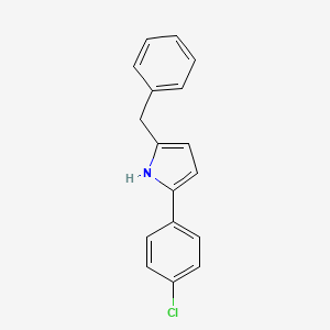 molecular formula C17H14ClN B6335855 2-Benzyl-5-(4-chlorophenyl)-1H-pyrrole CAS No. 1422518-38-4