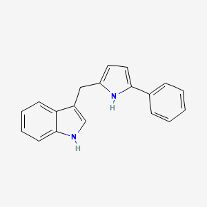 molecular formula C19H16N2 B6335868 3-[(5-Phenyl-1H-pyrrol-2-yl)methyl]-1H-indole CAS No. 1422518-31-7