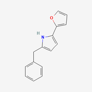 molecular formula C15H13NO B6335875 2-Benzyl-5-(furan-2-yl)-1H-pyrrole CAS No. 1422518-41-9