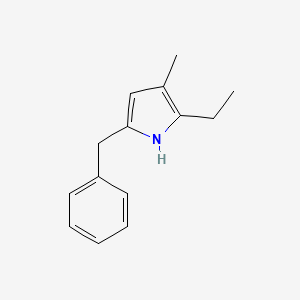 molecular formula C14H17N B6335879 5-Benzyl-2-ethyl-3-methyl-1H-pyrrole CAS No. 1422518-44-2