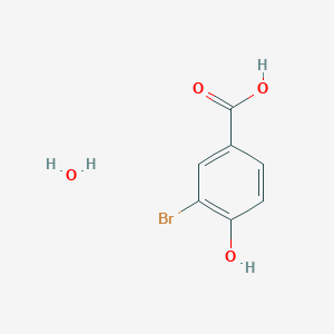 molecular formula C7H7BrO4 B6335919 3-Bromo-4-hydroxybenzoic acid hydrate, 97% CAS No. 1274892-02-2