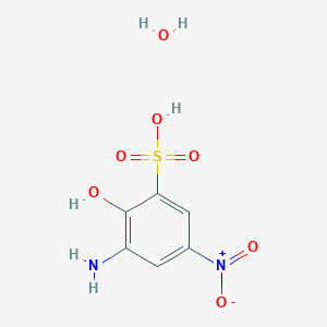 molecular formula C6H8N2O7S B6335923 3-Amino-2-hydroxy-5-nitrobenzenesulfonic acid monohydrate CAS No. 1894879-37-8