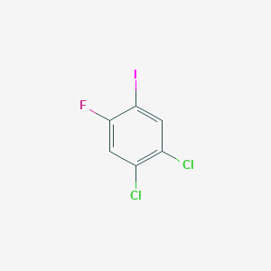 molecular formula C6H2Cl2FI B6335997 1,2-Dichloro-4-fluoro-5-iodobenzene CAS No. 1188535-56-9
