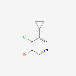 molecular formula C8H7BrClN B6336000 3-Bromo-4-chloro-5-cyclopropylpyridine CAS No. 1404367-15-2