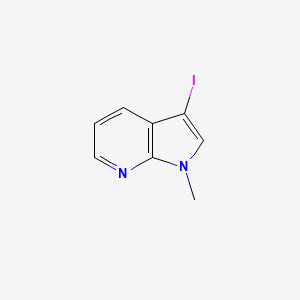 molecular formula C8H7IN2 B6336035 3-碘-1-甲基-1H-吡咯并[2,3-b]吡啶 CAS No. 260431-71-8