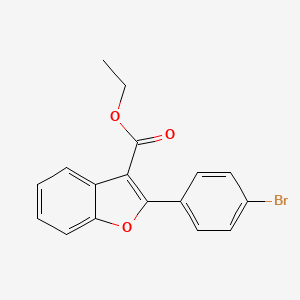 molecular formula C17H13BrO3 B6336085 Ethyl 2-(4-bromophenyl)benzofuran-3-carboxylate CAS No. 1423700-57-5