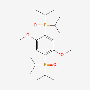 molecular formula C20H36O4P2 B6336095 (2,5-Dimethoxy-1,4-phenylene)bis(di-i-propylphosphine oxide);  99+% Redox shuttle ANL-RS5 CAS No. 1426397-81-0