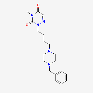 molecular formula C19H27N5O2 B6336096 2-[4-(4-Benzyl-piperazin-1-yl)-butyl]-4-methyl-2H-[1,2,4]triazine-3,5-dione CAS No. 1351411-51-2