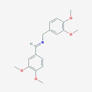 molecular formula C18H21NO4 B6336142 1-(3,4-Dimethoxyphenyl)-N-[(3,4-dimethoxyphenyl)methyl]methanimine CAS No. 57535-59-8