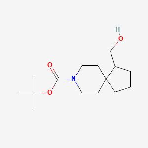 molecular formula C15H27NO3 B6336194 tert-Butyl 4-(hydroxymethyl)-8-azaspiro[4.5]decane-8-carboxylate CAS No. 1357351-84-8