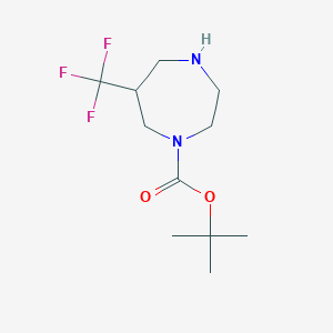 molecular formula C11H19F3N2O2 B6336198 6-Trifluoromethyl-[1,4]diazepane-1-carboxylic acid tert-butyl ester CAS No. 1273564-15-0