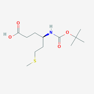 molecular formula C12H23NO4S B6336211 (R)-Boc-4-氨基-6-甲硫基-己酸;  95% CAS No. 959582-93-5