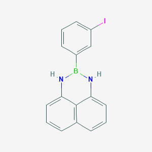 molecular formula C16H12BIN2 B6336239 2-(3-Iodophenyl)-2,3-dihydro-1H-naphtho[1,8-de][1,3,2]diazaborinine CAS No. 2724208-15-3